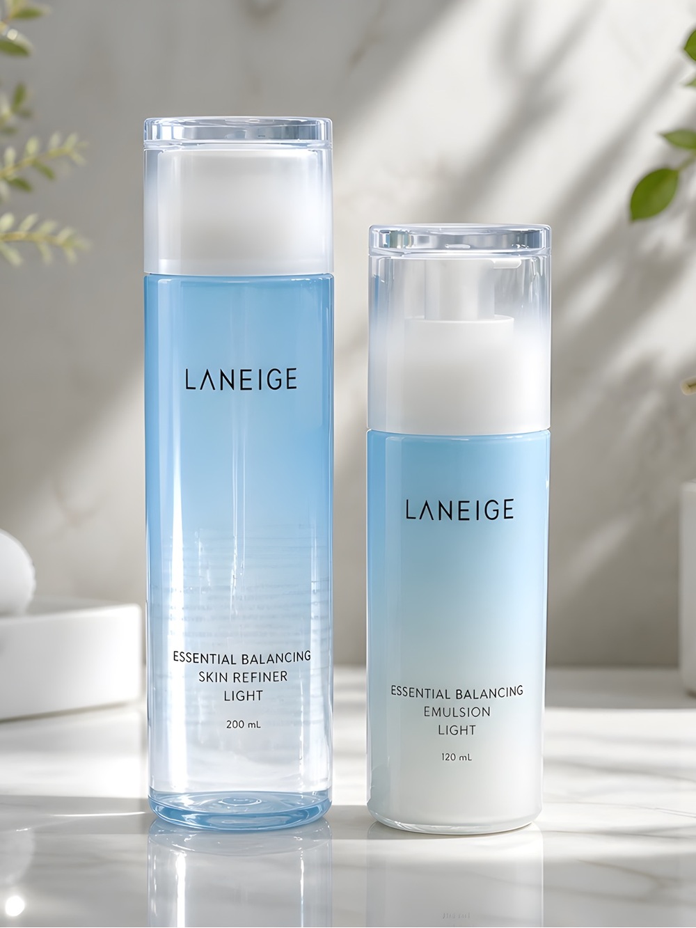 Laneige Essential Balancing Skin Refining & Face Emulsion Light Set